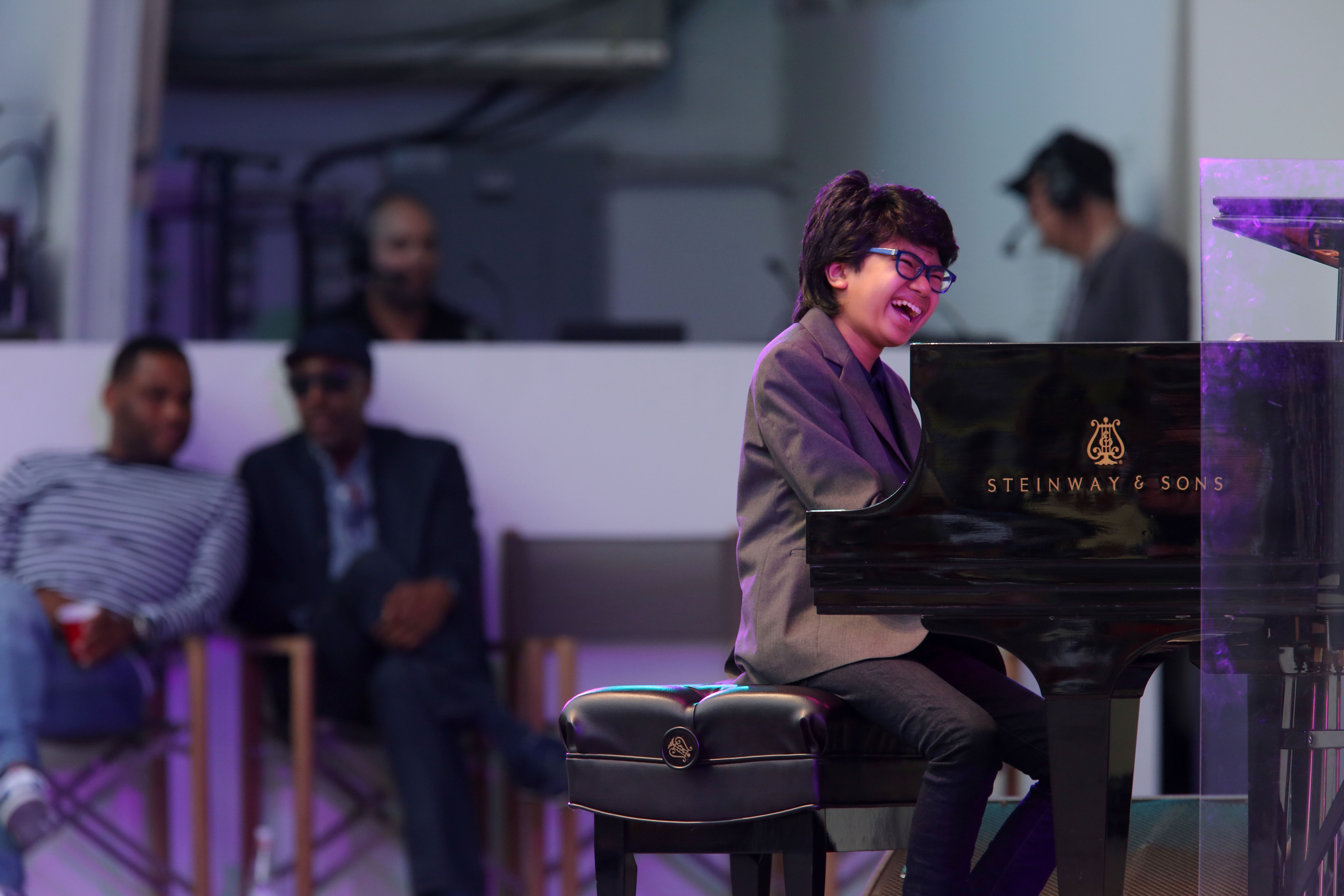 HOLLYWOOD, CA - JUNE 11: Pianist Joey Alexander of the Joey Alexander Trio performs onstage at the Hollywood Bowl Presents the 38th Anniversary Playboy Jazz Festival Day 1 at the Hollywood Bowl on June 11, 2016 in Hollywood, California. (Photo by Mathew Imaging/WireImage) *** Local Caption *** Joey Alexander